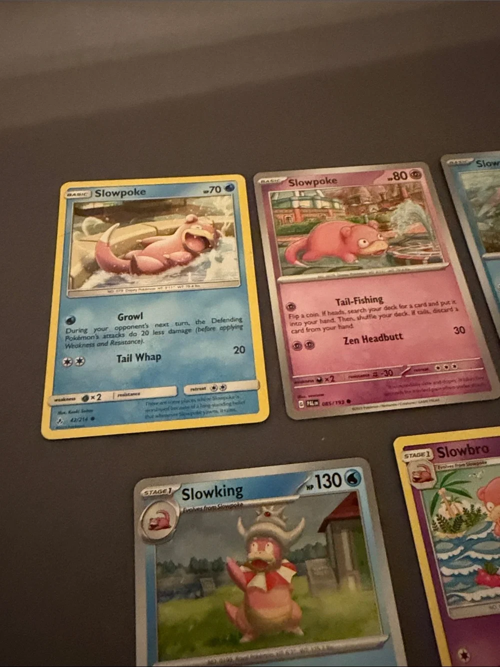 Pokemon Slowpoke And Slowking Cards - Pokemon TCG cards